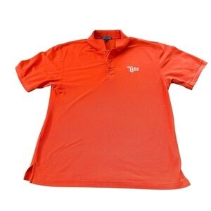 Men's Miller Lite Beer Orange Polo Shirt
